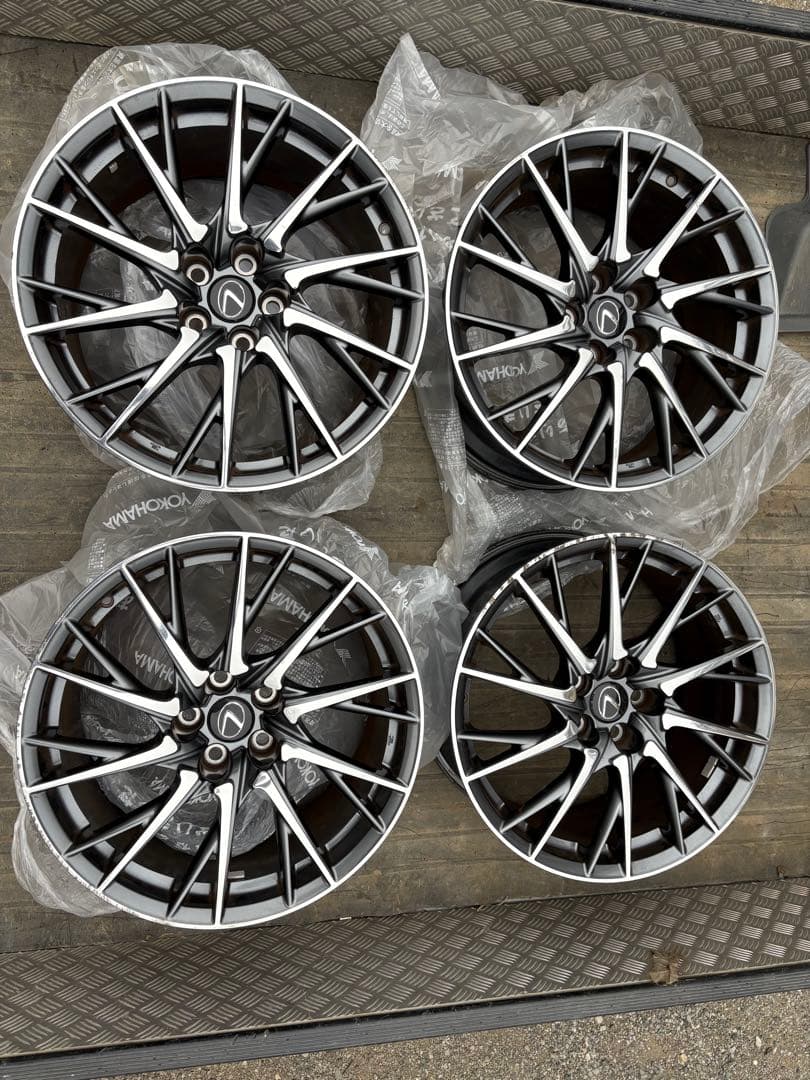 レクサスRC F 純正アルミホイール 19インチ4本セットフロント9Jリア10J