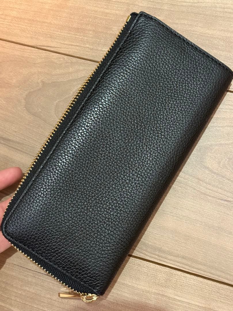 【正規品】MICHAEL KORS ブラックレザー長財布