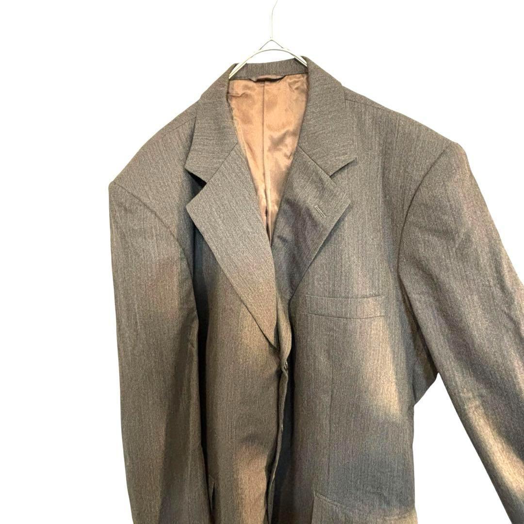 ヴィンテージ　スーツ　セットアップ　90s　セレモニー　成人式　ダークブラウン