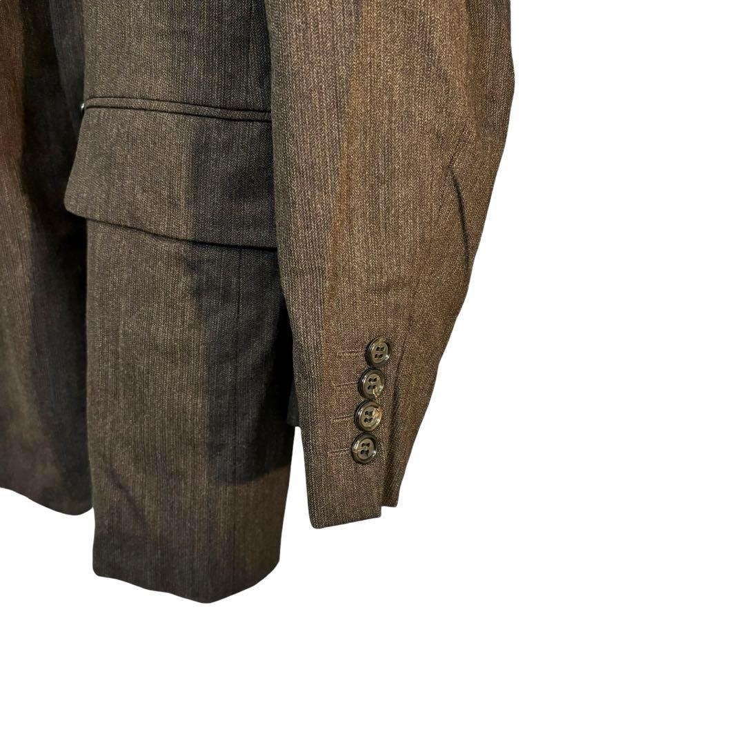 ヴィンテージ　スーツ　セットアップ　90s　セレモニー　成人式　ダークブラウン