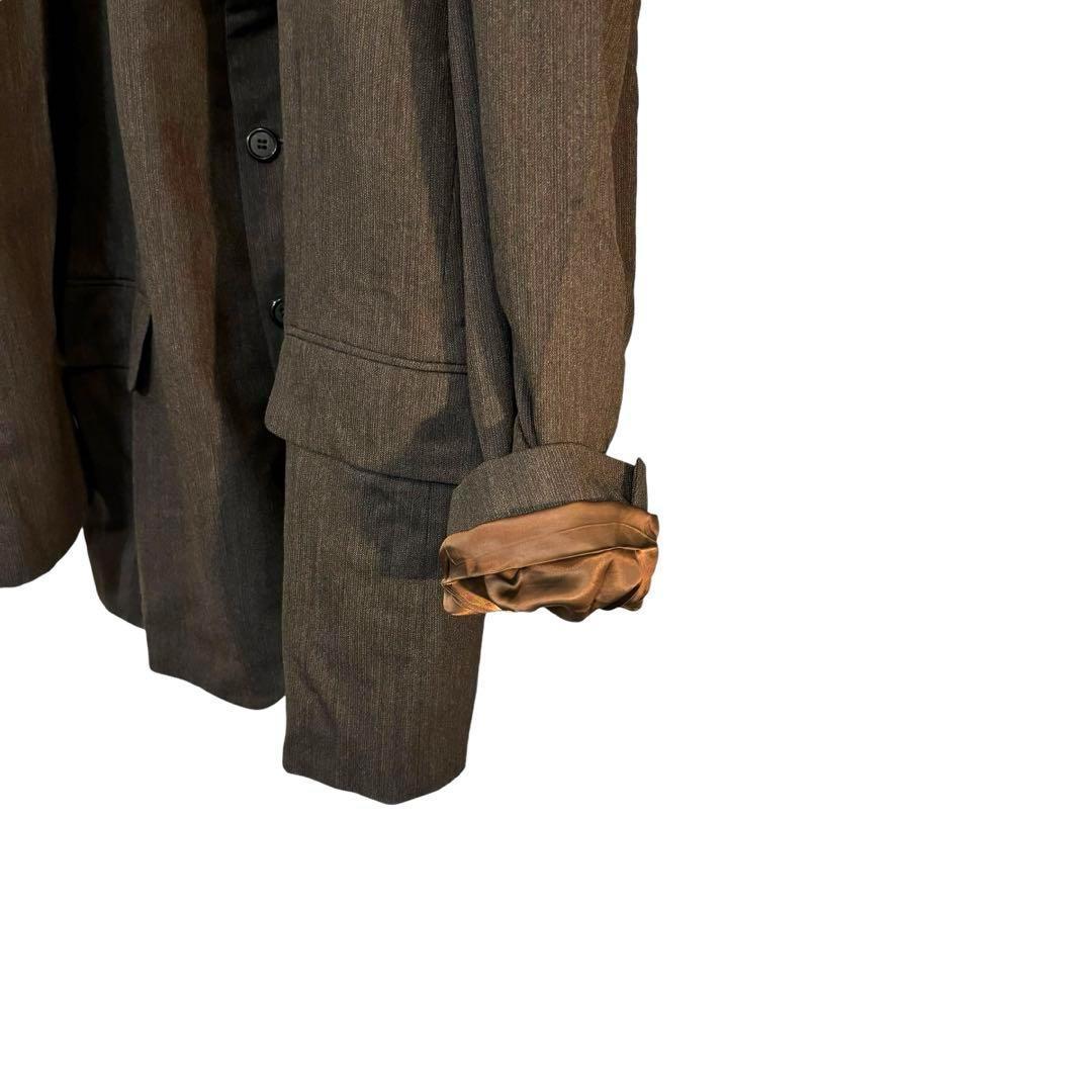 ヴィンテージ　スーツ　セットアップ　90s　セレモニー　成人式　ダークブラウン