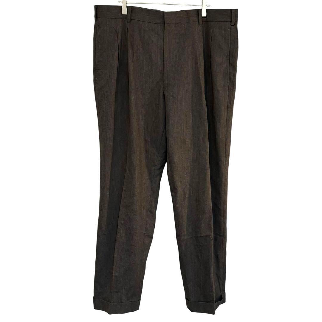 ヴィンテージ　スーツ　セットアップ　90s　セレモニー　成人式　ダークブラウン