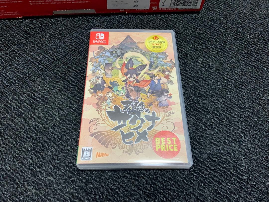 Nintendo Switch グレー 本体、付属ソフト天穂のサクナヒメ