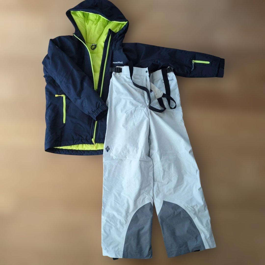 montbell 子ども用スキーウェアセット