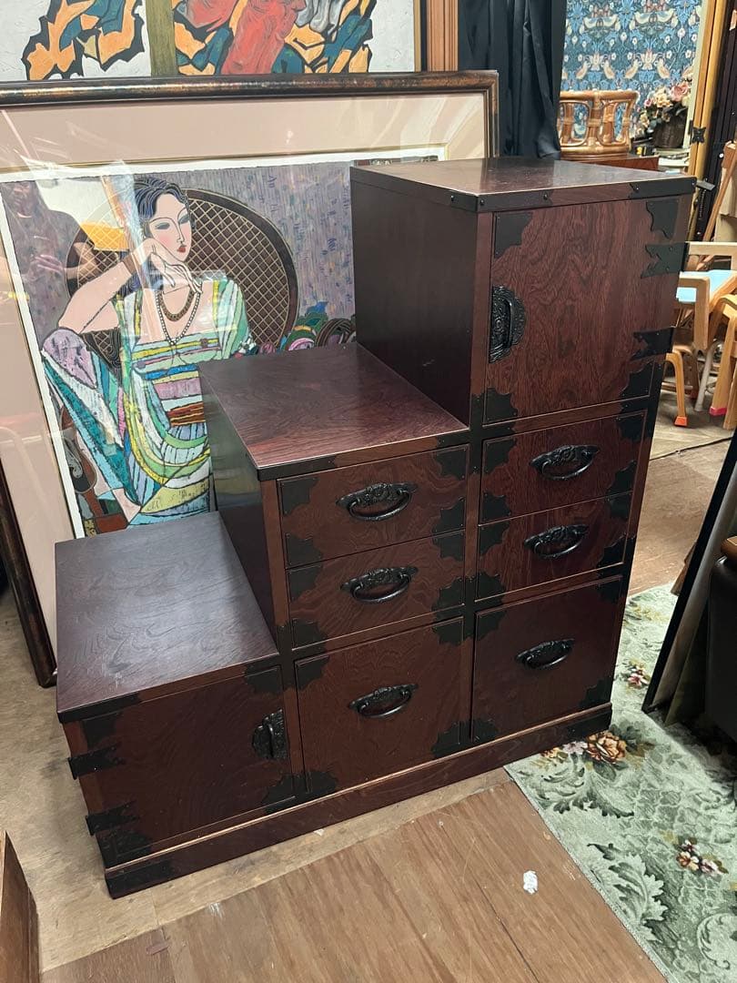 ひだまり＊階段箪笥 昭和レトロ インテリア アンティーク 日本 和