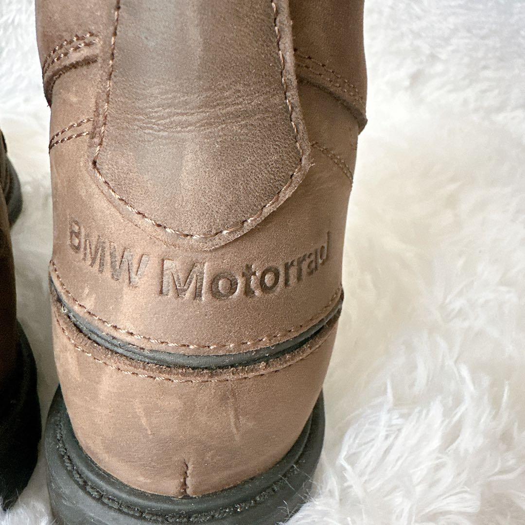  Motorrad ブラウン レザー ライティングブーツ バイクブーツ