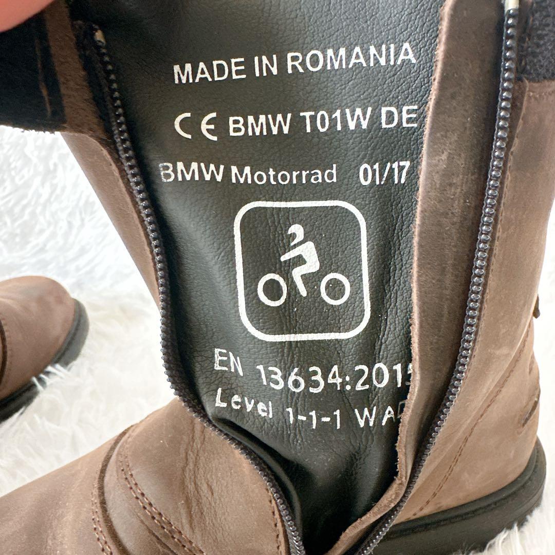  Motorrad ブラウン レザー ライティングブーツ バイクブーツ