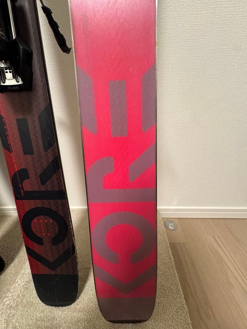 HEAD KORE99 スキーセット ブラック/レッド