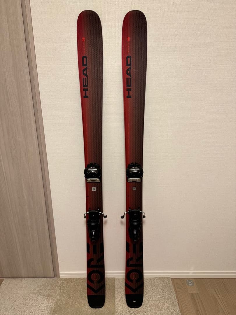 HEAD KORE99 スキーセット ブラック/レッド