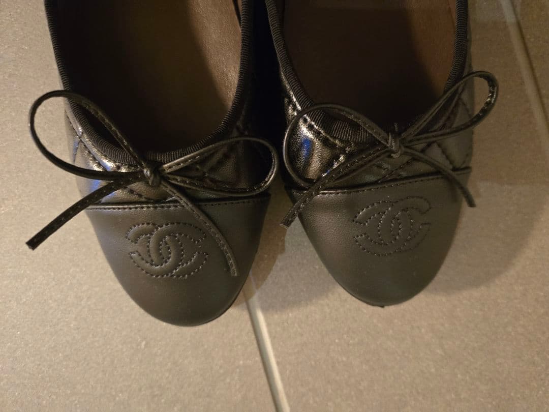 ☆新品未使用☆CHANEL ブラック バレリーナ