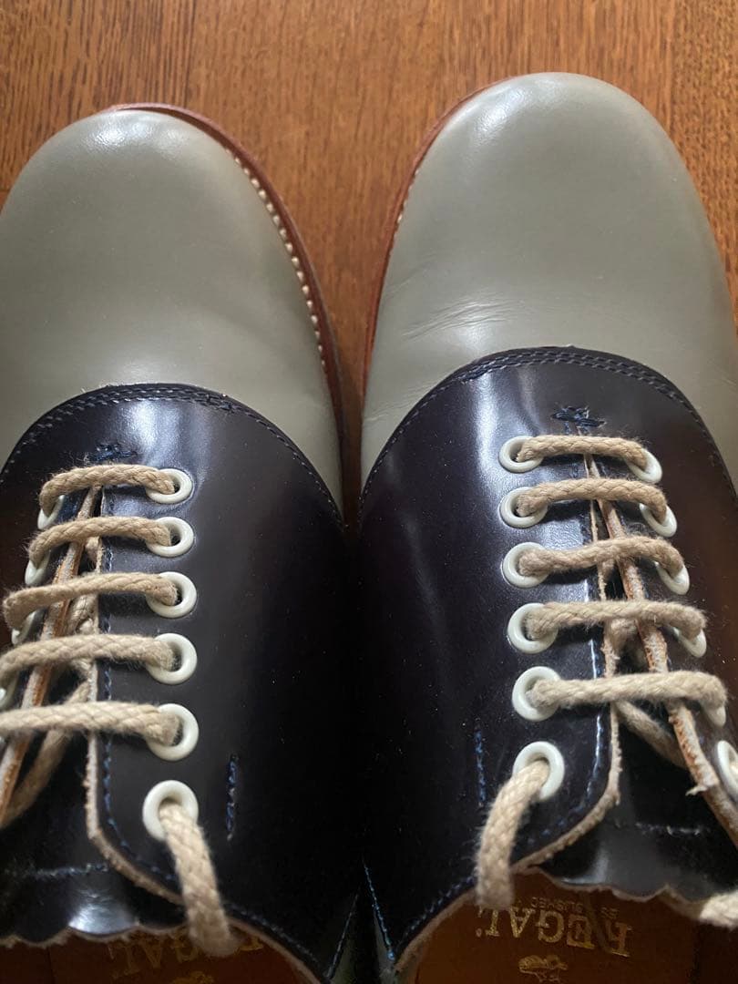 REGAL サドルシューズ 25㎝　ブラックソーテル