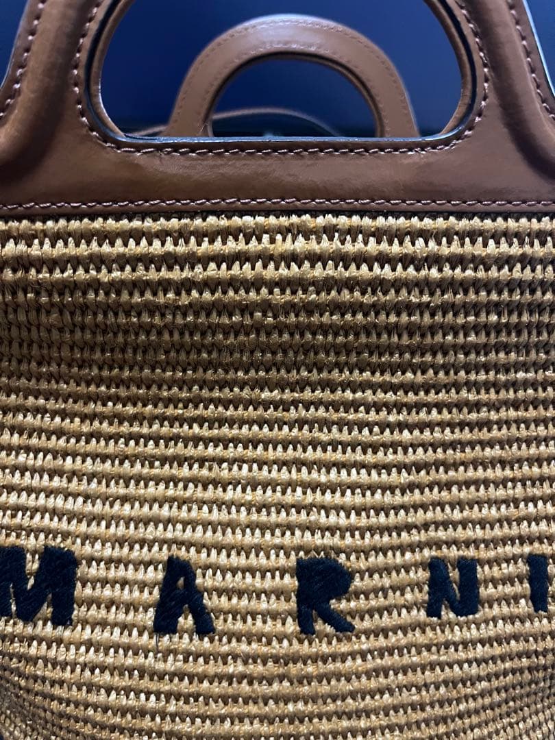MARNI ロゴ入りかごバッグ 極美品