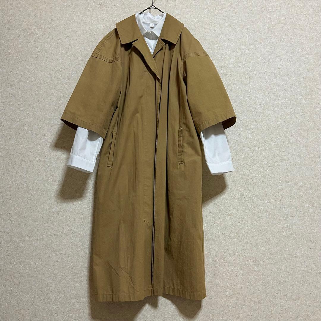 Y's ワイズ トレンチコート　訳あり　ハーフ袖