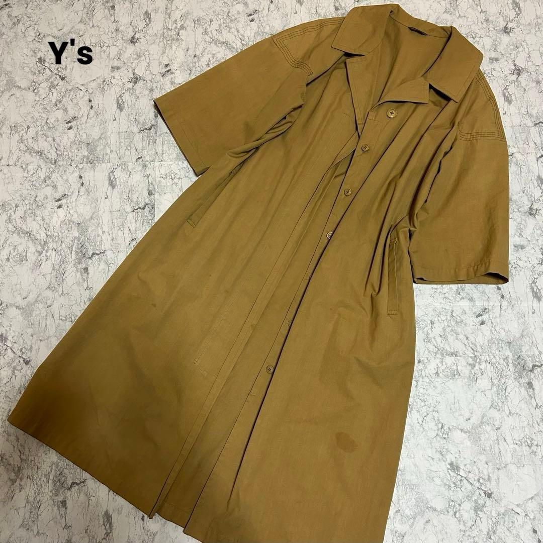 Y's ワイズ トレンチコート　訳あり　ハーフ袖