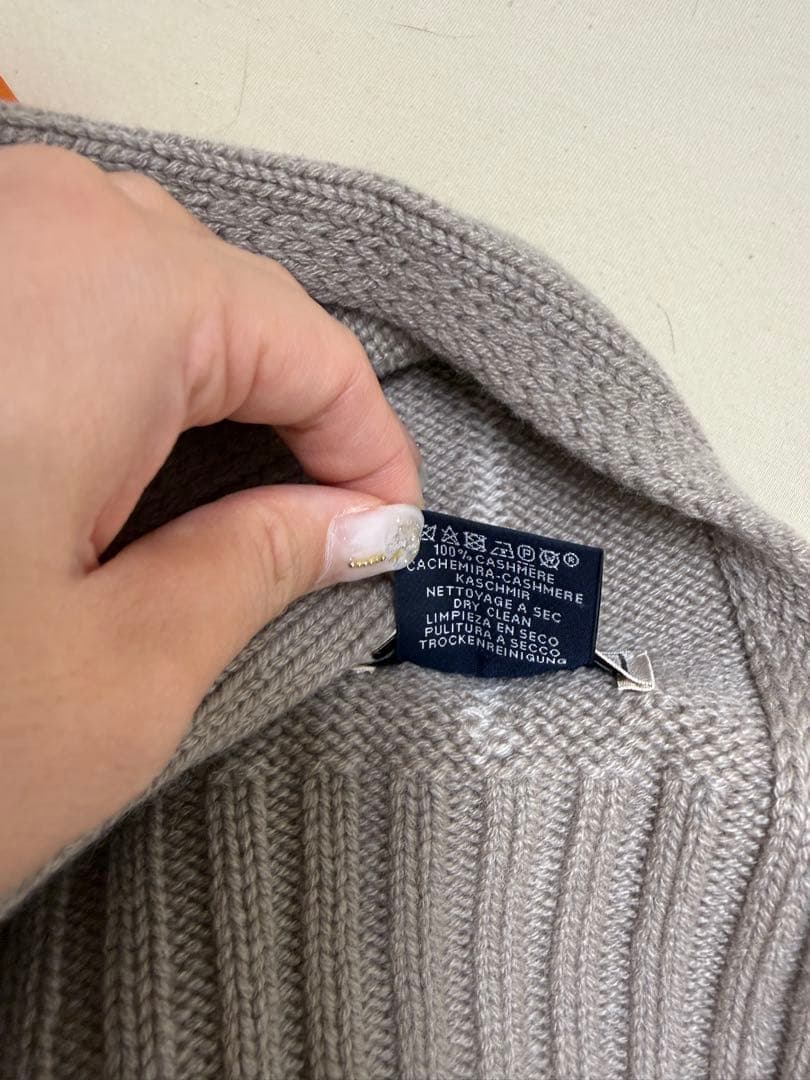 K*】様 【値下げ】エルメス　2025年　ニットマフラー マイヨン・トラセ　カシ