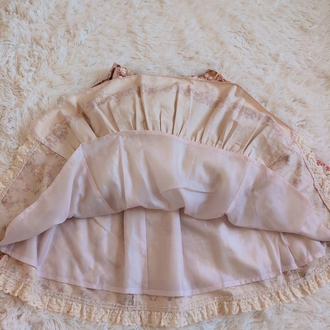 イノセントワールド　ポンパドゥール　スカート　フリル　ウエストリボン　ピンク