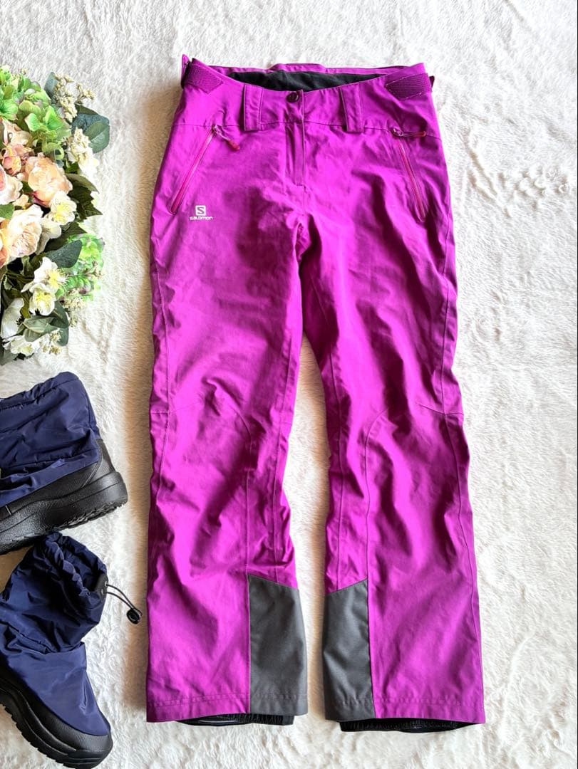 ✨サロモン✨極美品✨SALOMON スキー スノボーウェア　パンツ単品✨ピンクM