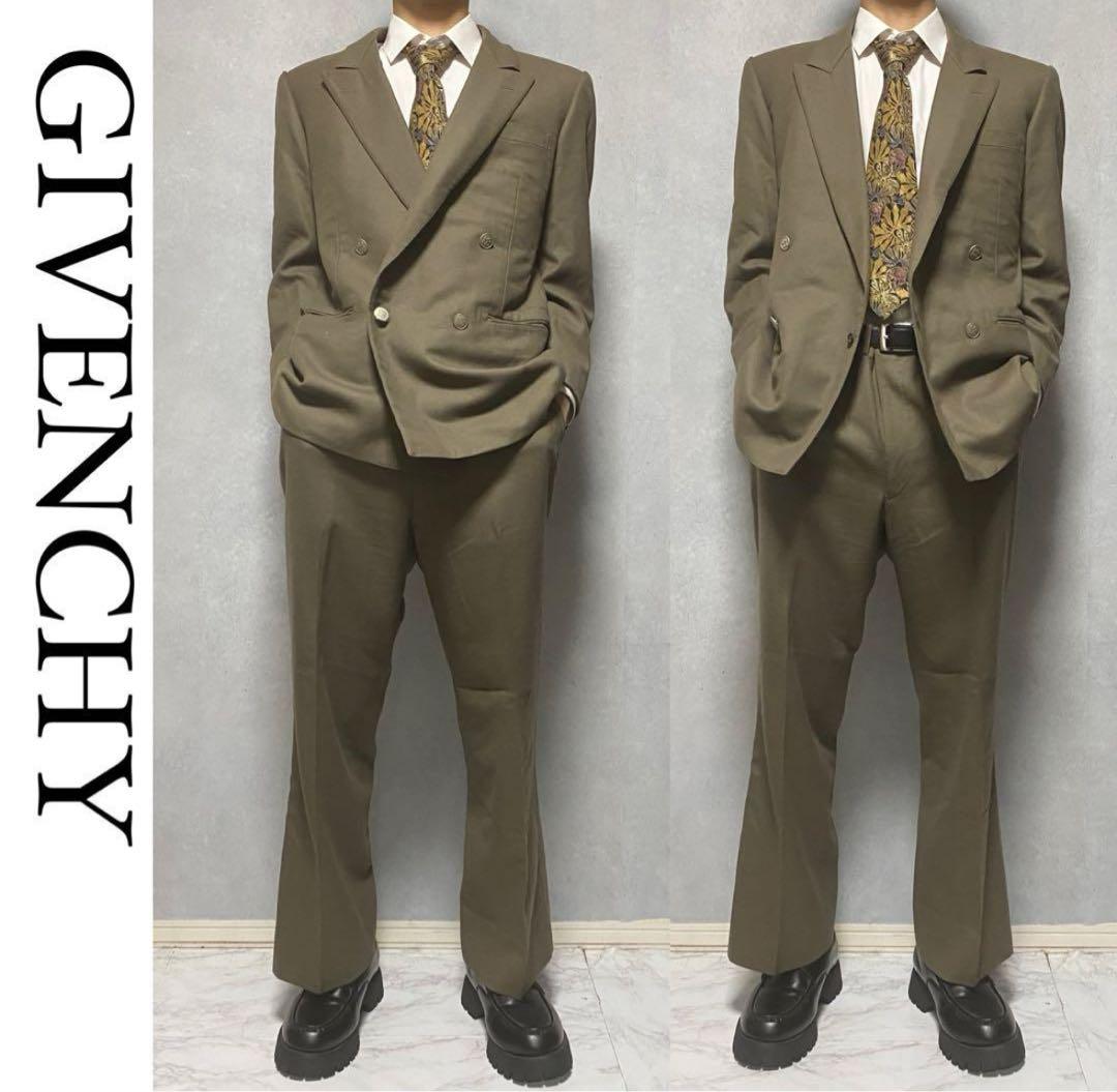 70s archive ss GIVENCHY テーラード ダブル 金ボタン