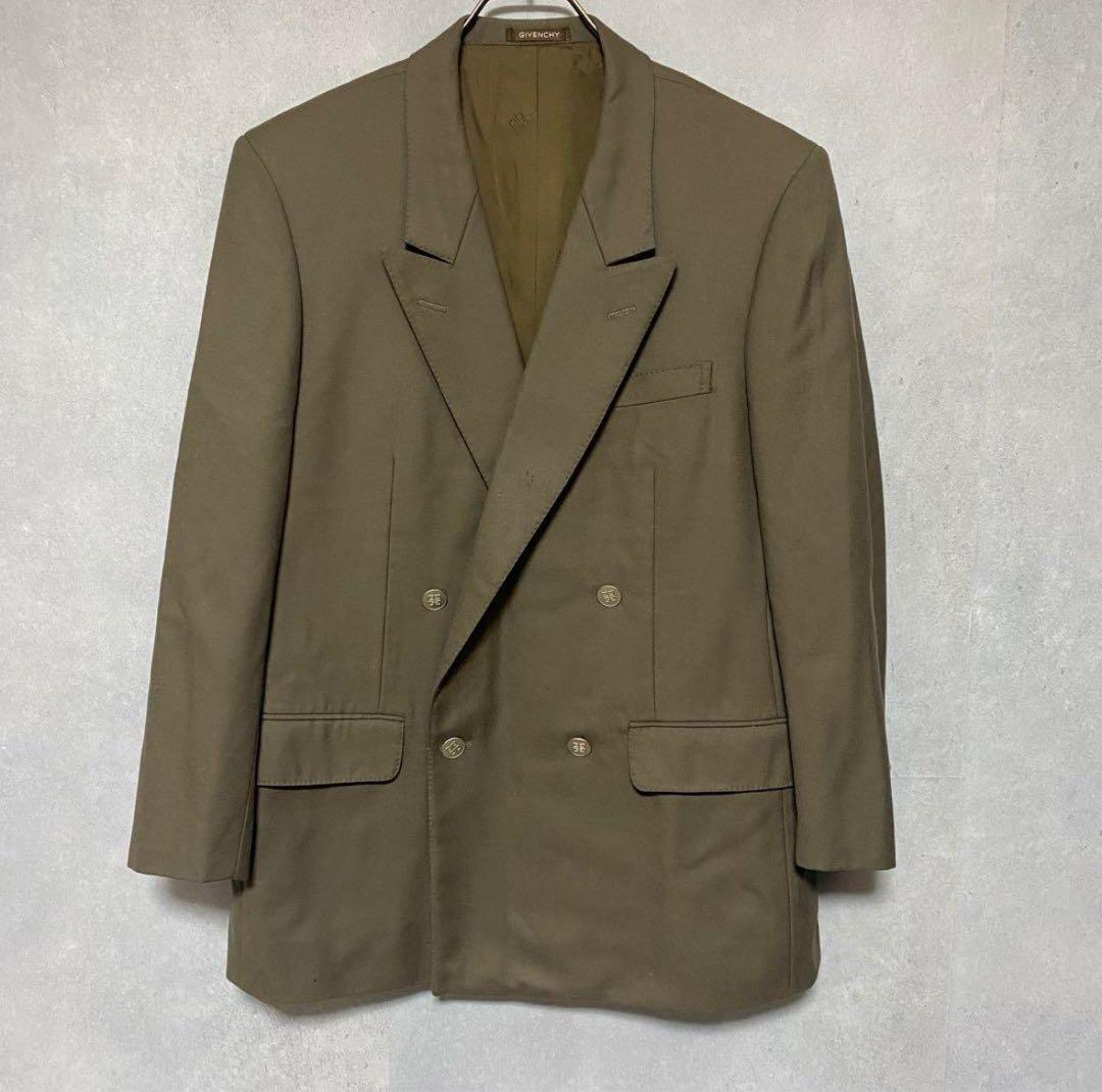 70s archive ss GIVENCHY テーラード ダブル 金ボタン