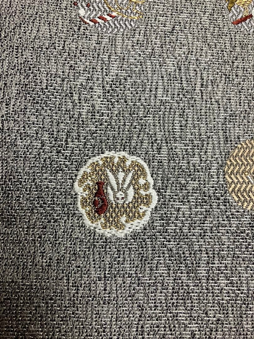 お仕立て上がり名古屋帯　新品未使用品　正絹　西陣織　No.357