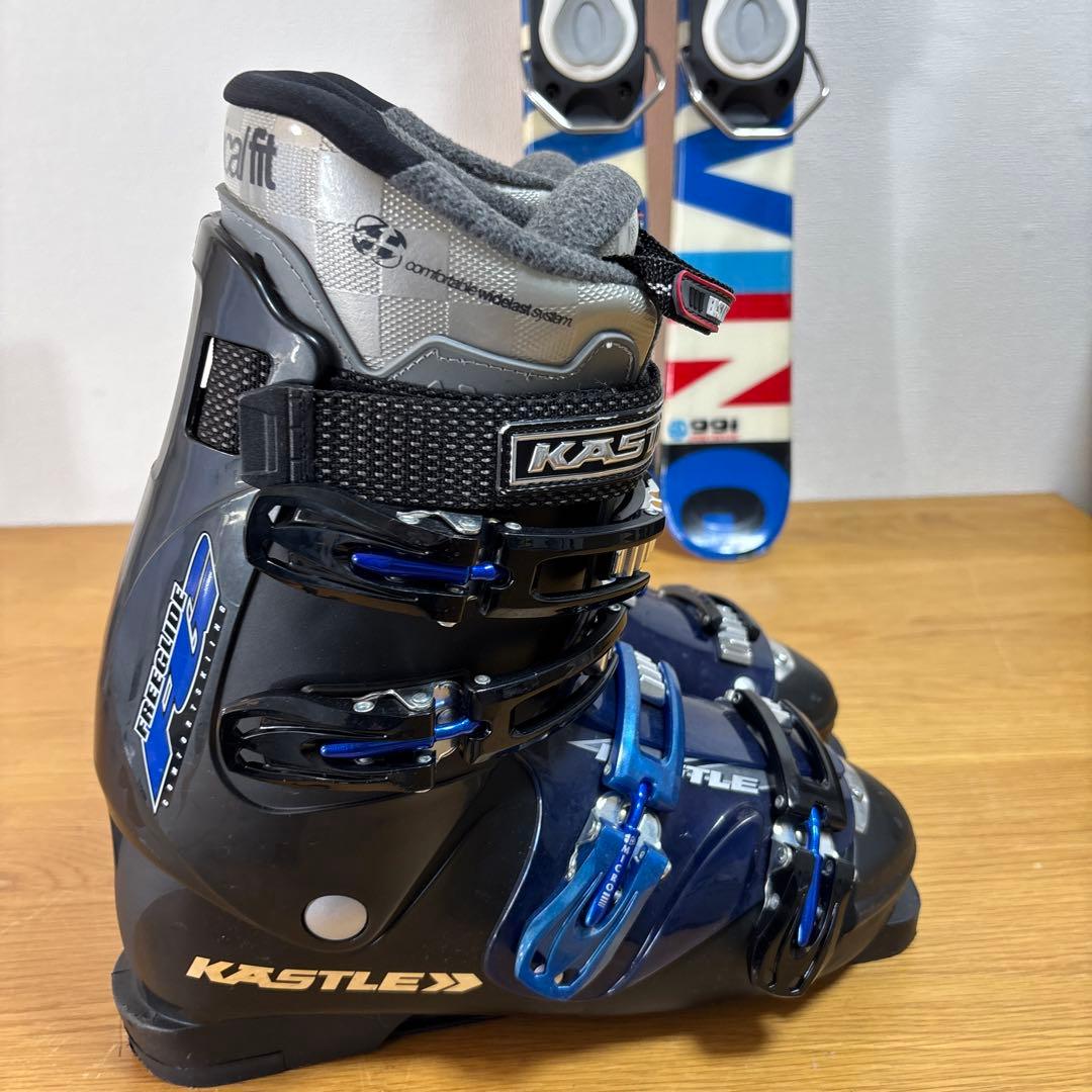 メンズ　ショートスキー　ファンスキーセット　ケスレー　27-27.5cmブーツ付