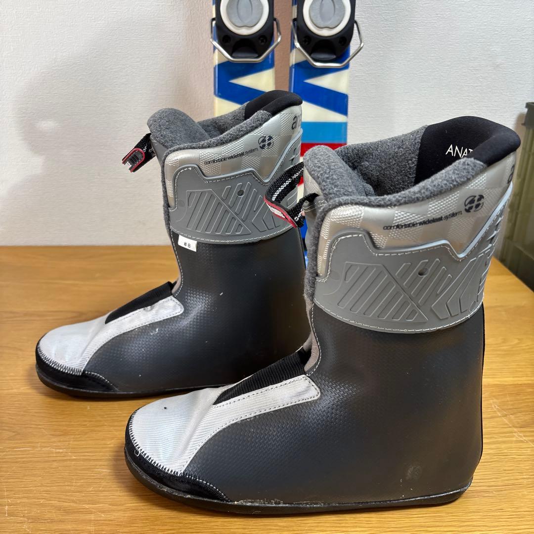 メンズ　ショートスキー　ファンスキーセット　ケスレー　27-27.5cmブーツ付