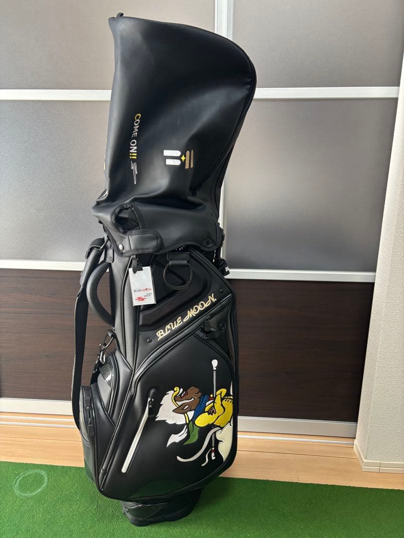 ブルームーン スタンド型ゴルフバッグ 西遊記 ブラック 9型　アイアンカバー付き