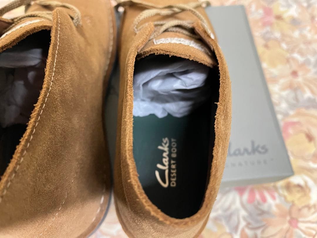 Clarks スエード ブラウン デザートブーツ