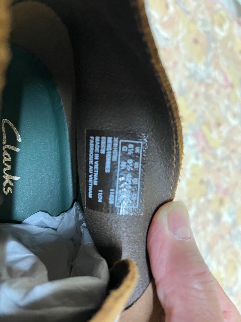 Clarks スエード ブラウン デザートブーツ