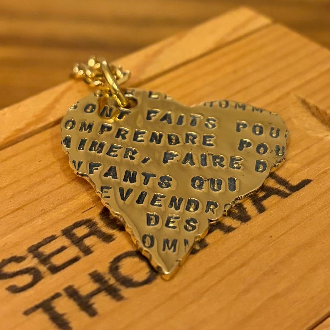 SERGE THORAVAL　愛の詩集　ゴールド　ネックレス　ハート