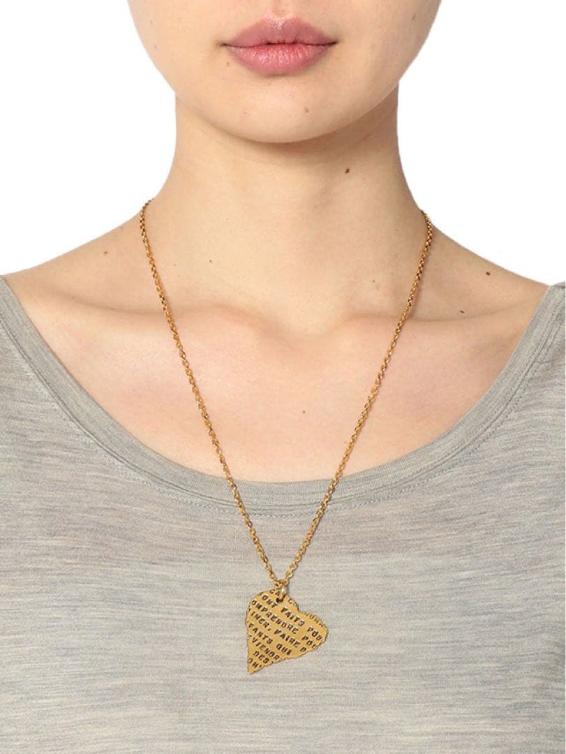 SERGE THORAVAL　愛の詩集　ゴールド　ネックレス　ハート