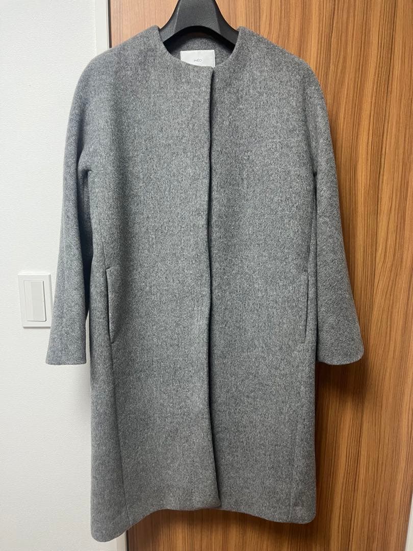 INED イネド　ノーカラーコート　超超美品