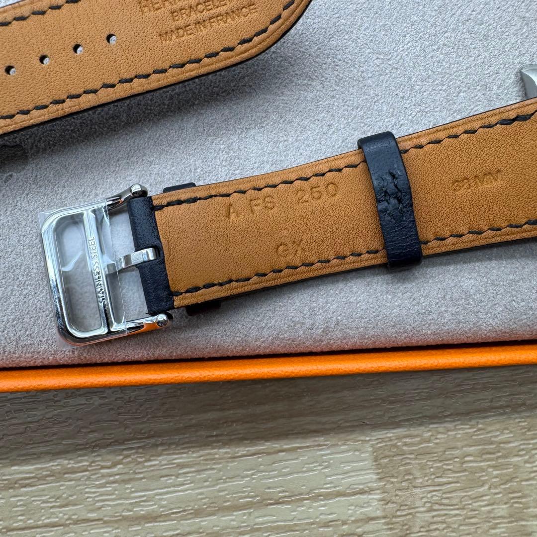 2166 Apple Watch エルメス　インディゴ　ドゥブルトゥール　二重