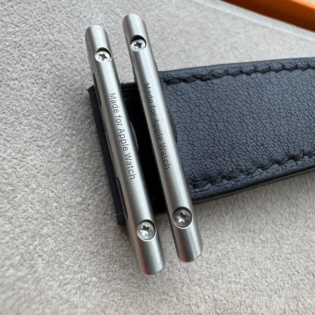 2166 Apple Watch エルメス　インディゴ　ドゥブルトゥール　二重