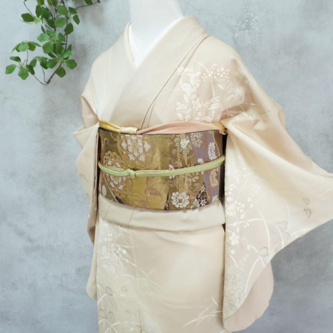 訪問着フルセット264▪︎卒業式　入学式　お宮参【訪問着、袋帯、帯締め、帯揚げ】