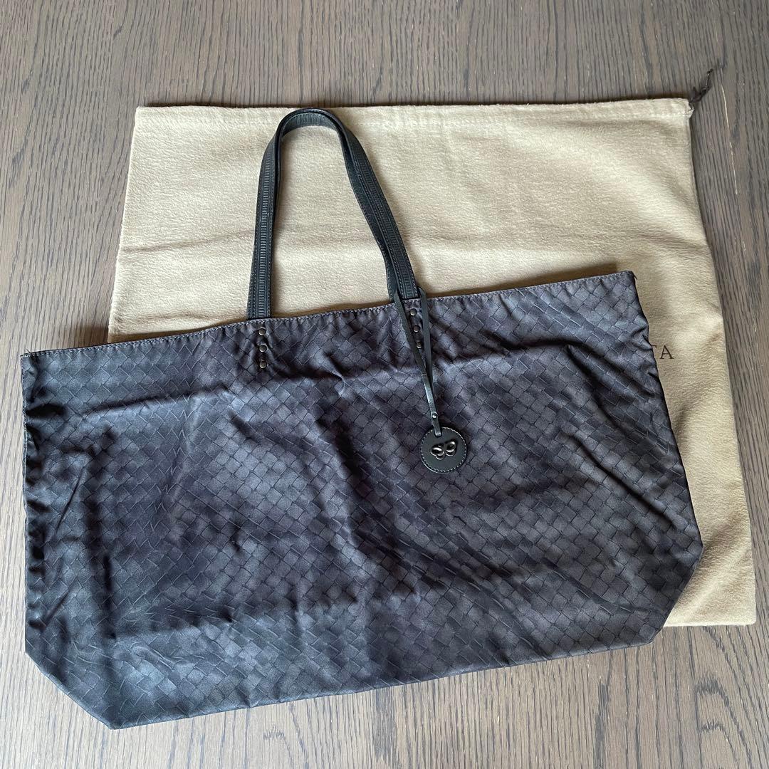 ボッテガヴェネタ イントレッチオ リュージョン ナイロントートバッグ 黒 美品