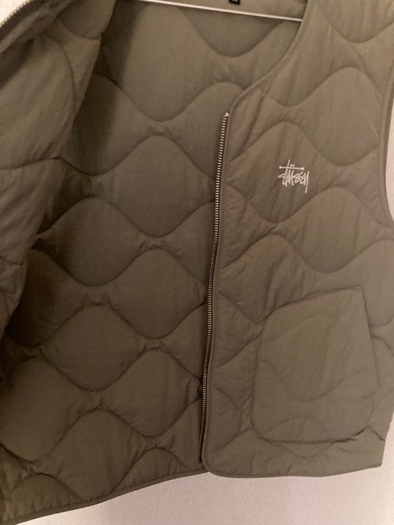 美品✨STUSSY RECYCLED NYLON LINER VEST L