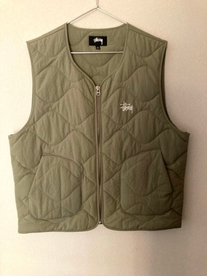 美品✨STUSSY RECYCLED NYLON LINER VEST L