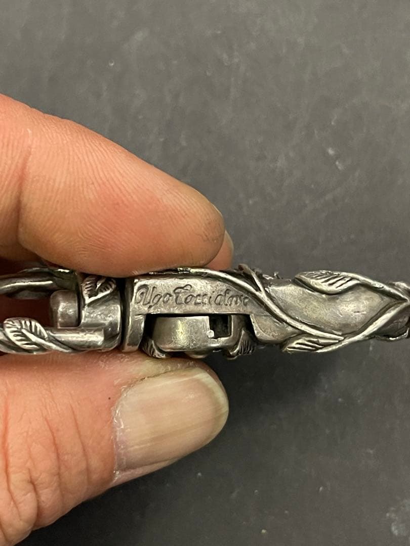 Ugo Cacciatori シルバー925製　キーキーパー　回転式　ナスカン