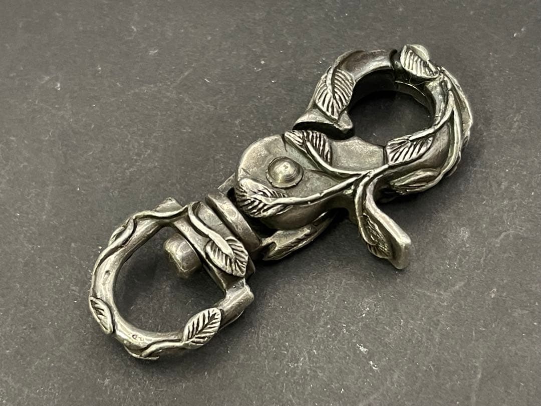 Ugo Cacciatori シルバー925製　キーキーパー　回転式　ナスカン