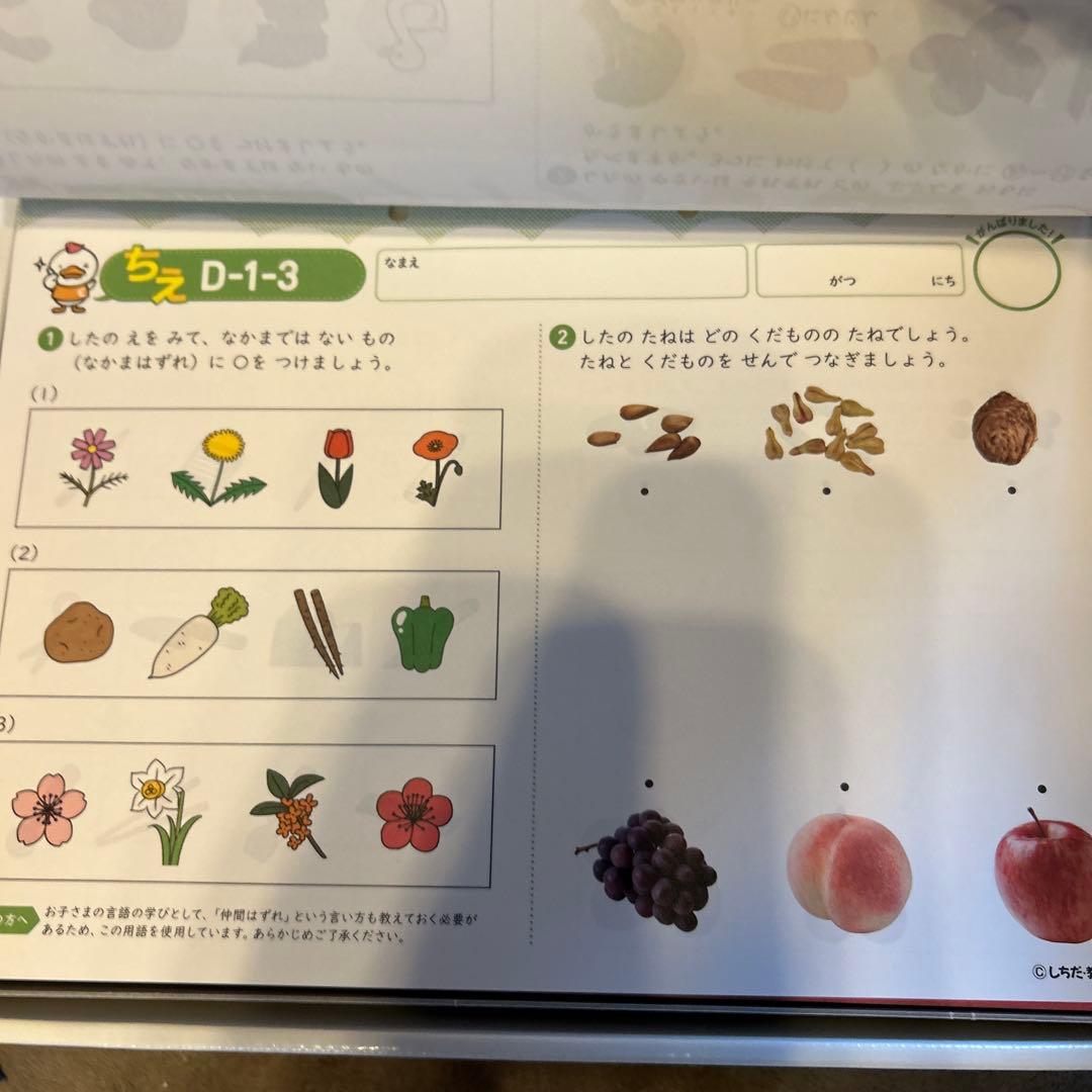 七田式プリント 知育教材