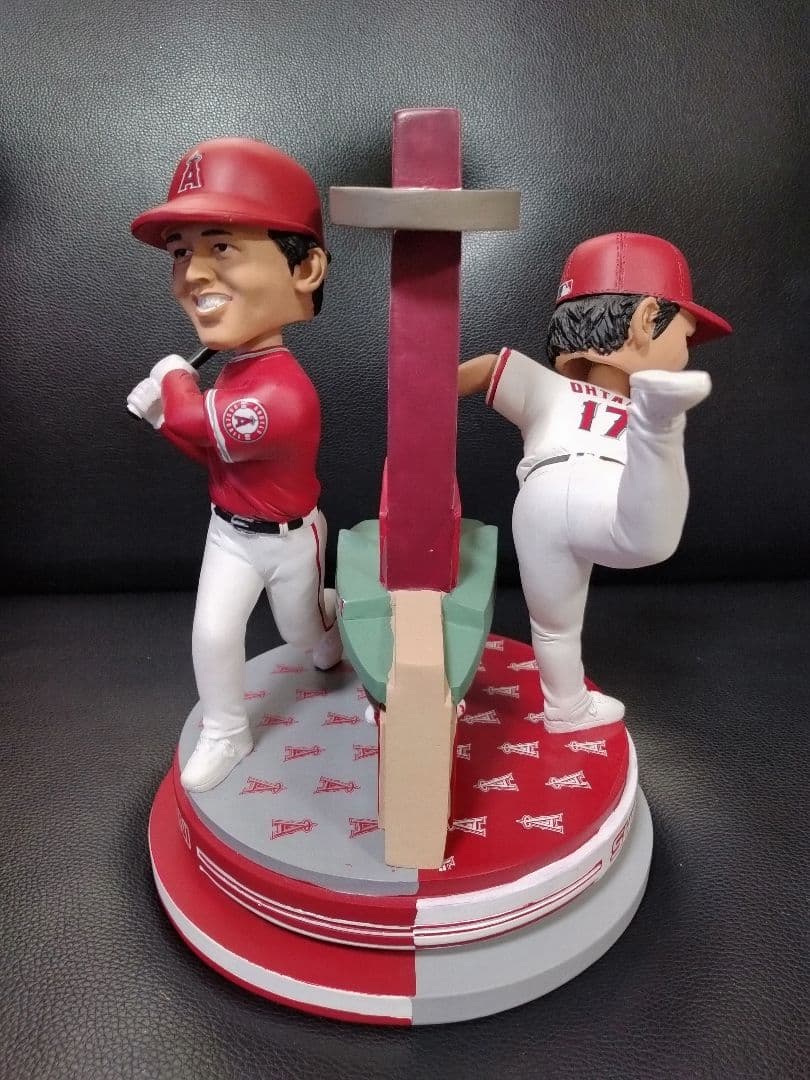 【最安値】960個限定 大谷翔平 二刀流　回転式ボブルヘッド エンゼルス希少品