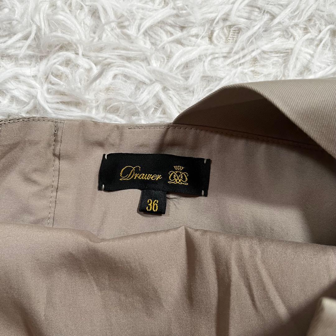 美品✨ドゥロワー コットン ノースリーブ オールインワン サロペット　ベージュ