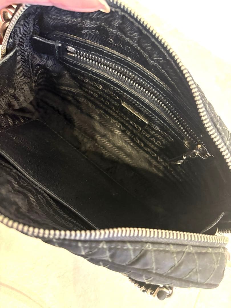 直営店購入⭐︎PRADA ブラック チェーン ショルダーバッグ