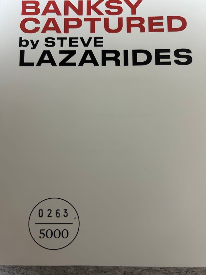 BANKSY CAPTURED by STEVE LAZARIDES 限定版