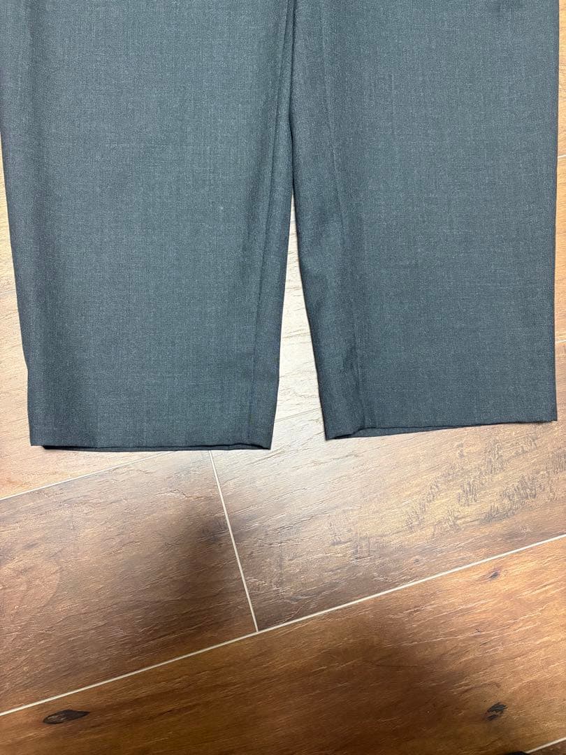 【極美品】ATON エイトン ウール イージーパンツ スラックス 濃紺 サイズ2