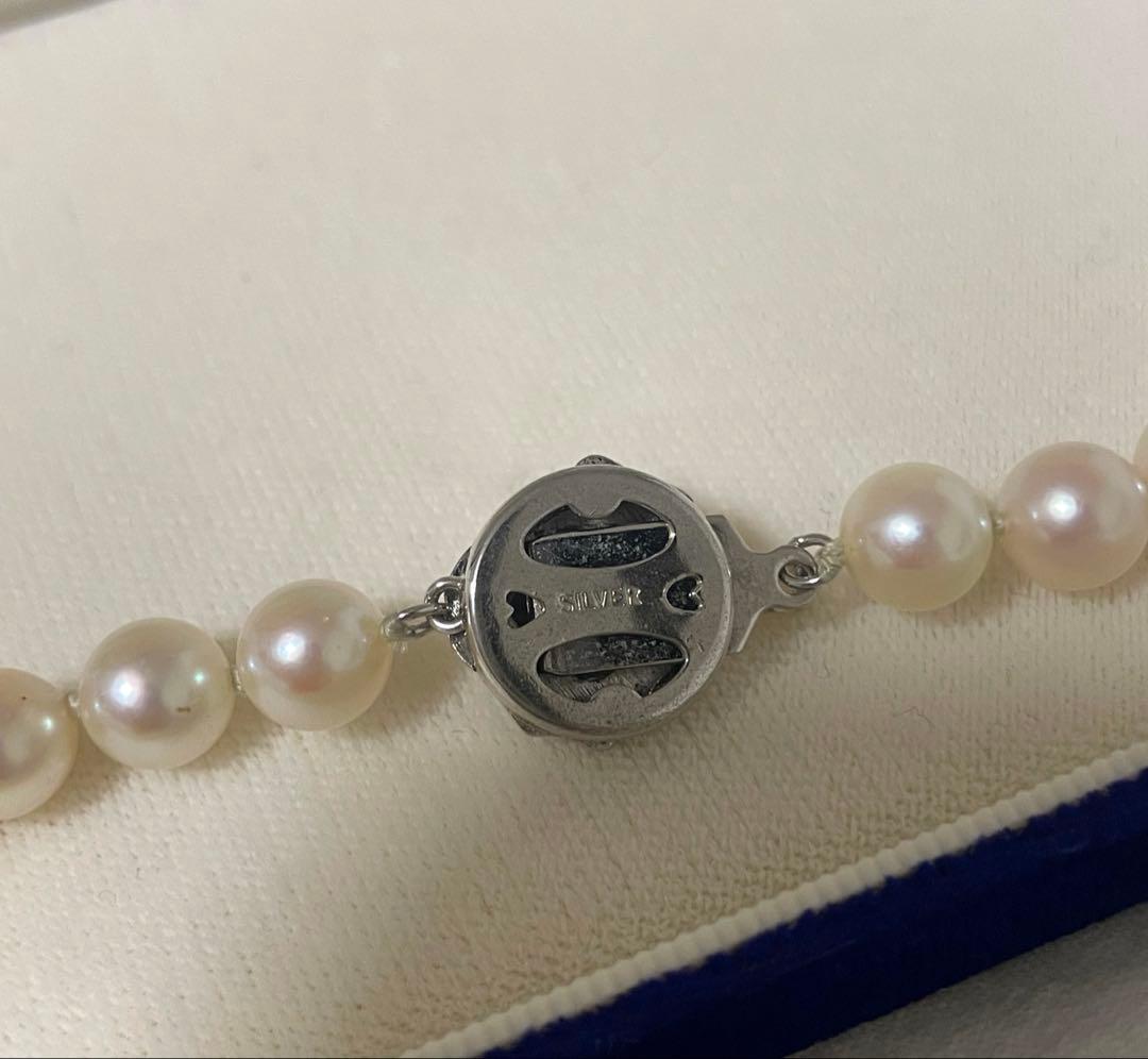 お値下げ致しました‼️ アコヤ本真珠 ネックレス 7〜7.5mm冠婚葬祭用ケース付