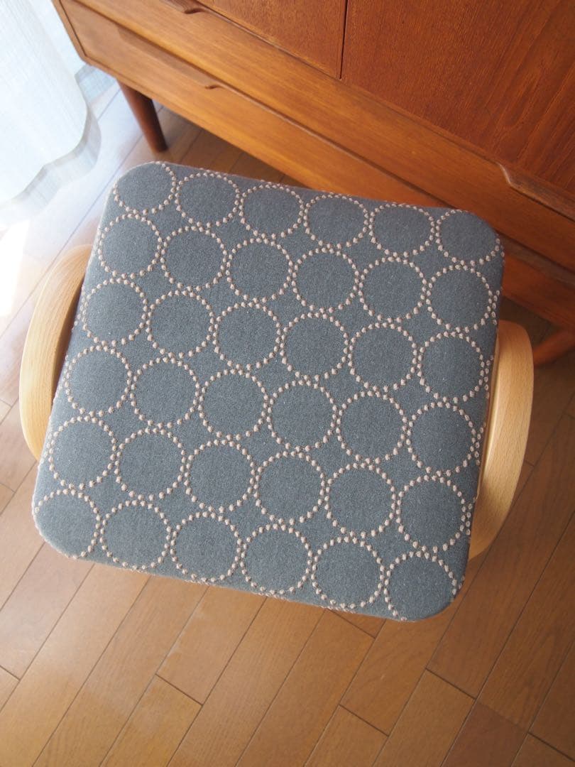 めいこさん専用 ミナペルホネン 秋田木工 剣持スツール ハンドメイド タンバリン