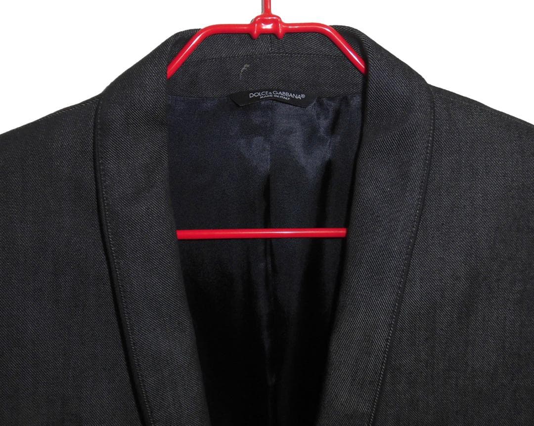 ドルチェアンドガッバーナ デニム ナローラペル 1B テーラードジャケット 48