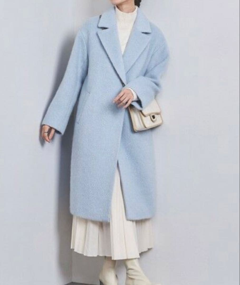 シャギー ビッグテーラード コート XS